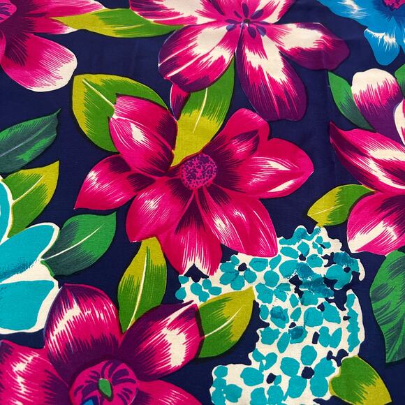 Vintage Echo Silk Scarf Runway by Echo Floral Print 34” Square - Picture 4 of 8